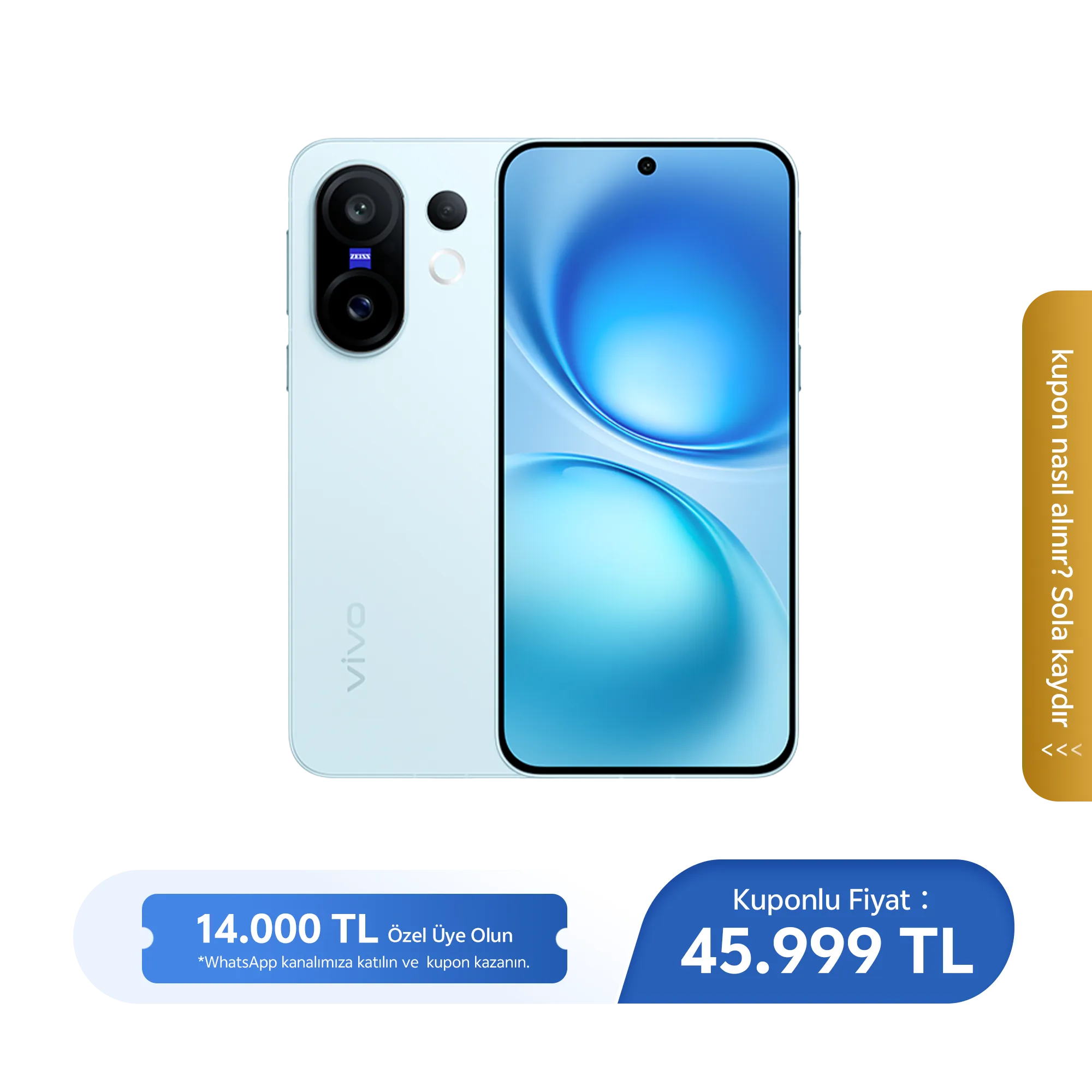 vivo X200 FE 5G Buzul Mavi 12 GB + 256 GB_1