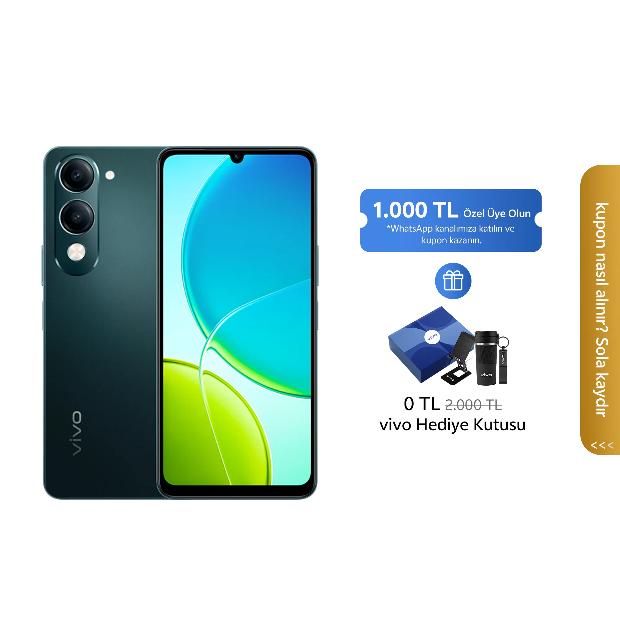 vivo Y04 Green 4GB + 128GB_1