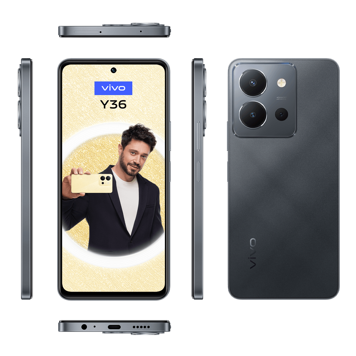 vivo Y36 8GB+128GB Meteor Siyahı_6