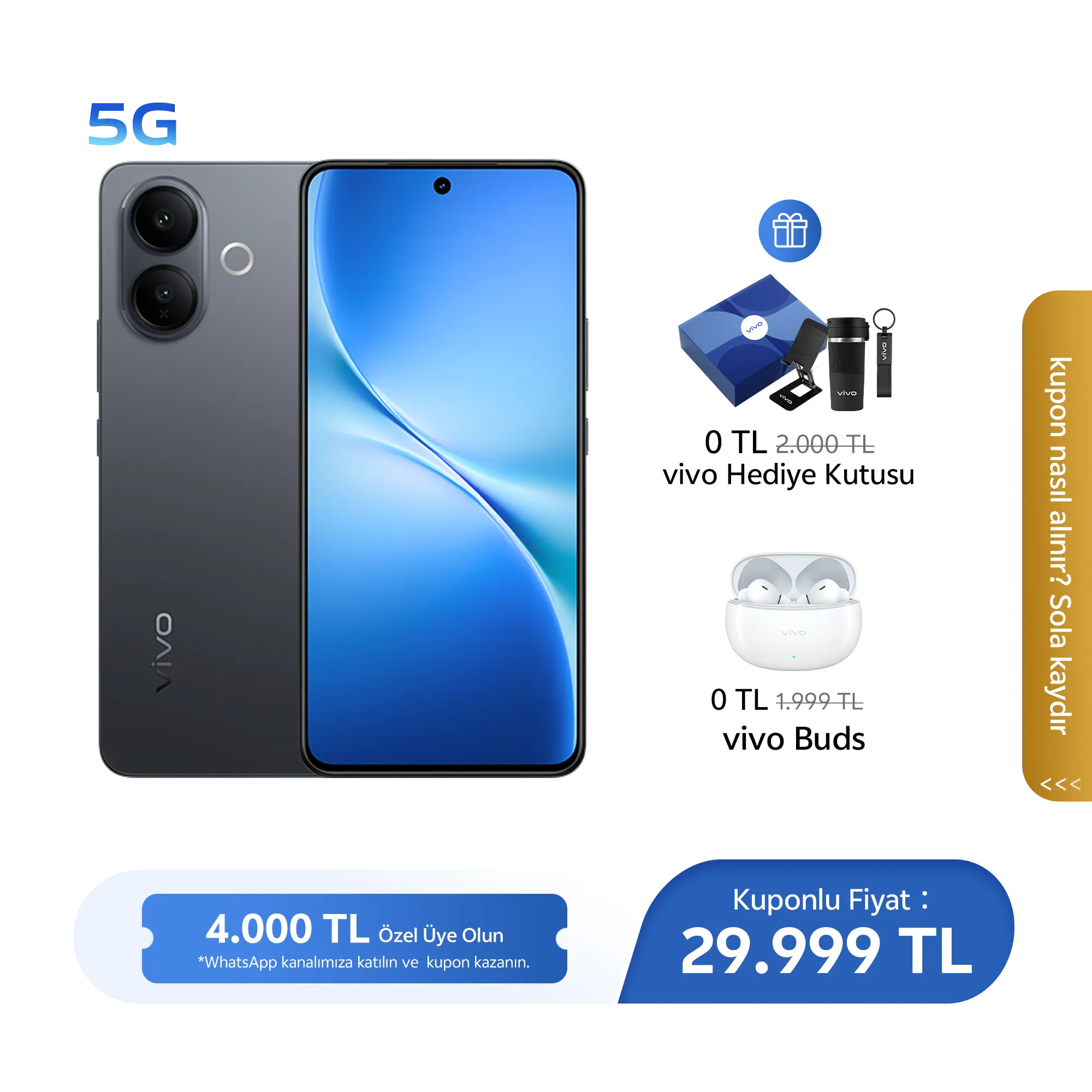 vivo V60 Lite 5G Titanyum Siyahı 8GB+256GB_1