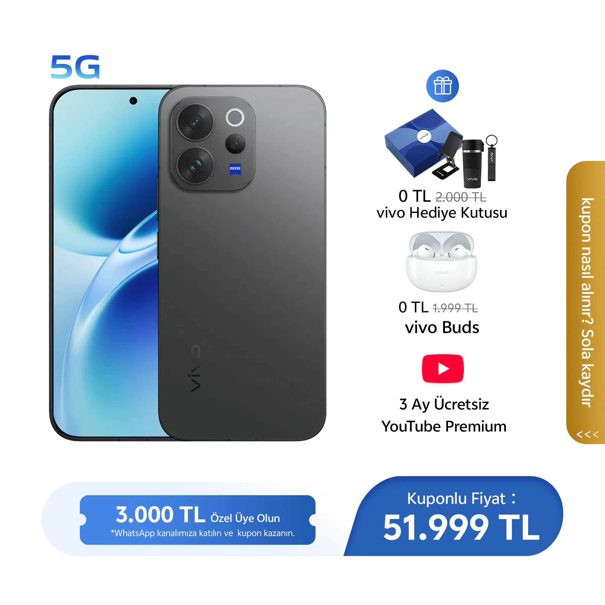 vivo V70 5G Otantik Siyah 12GB+256GB_1