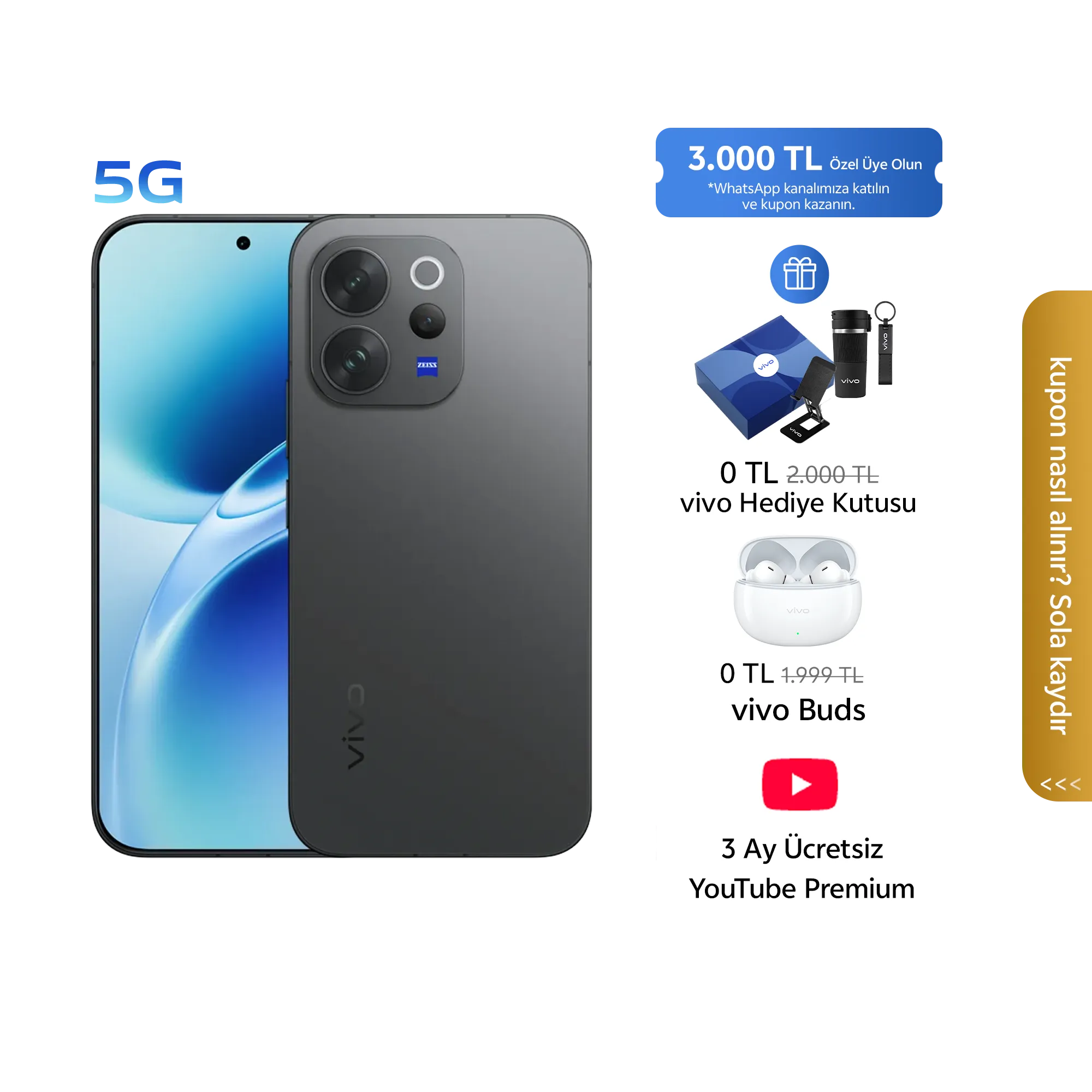 vivo V70 5G Otantik Siyah 12GB+256GB_1