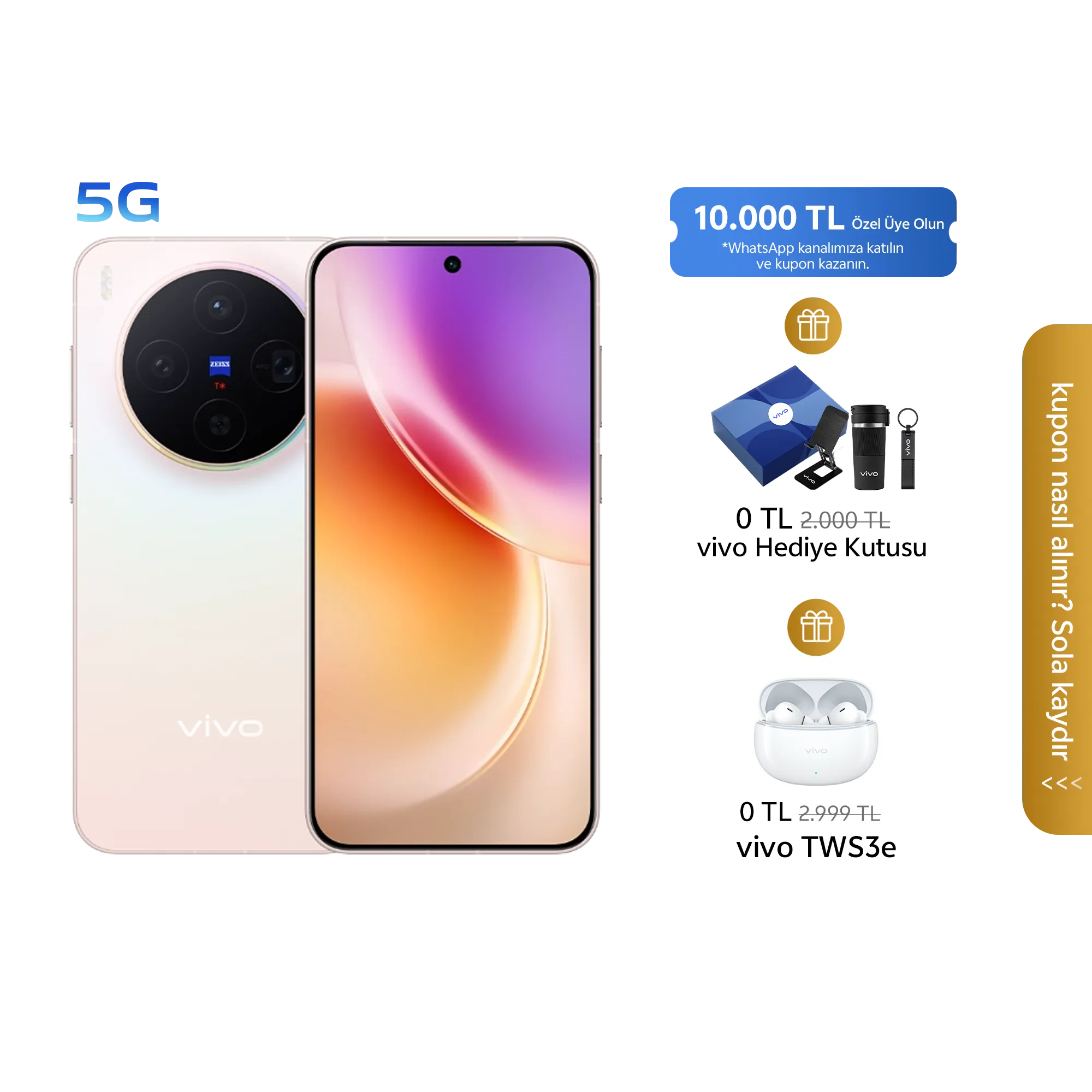 vivo X300 5G 16GB + 512GB Gündoğumu Pembesi_1