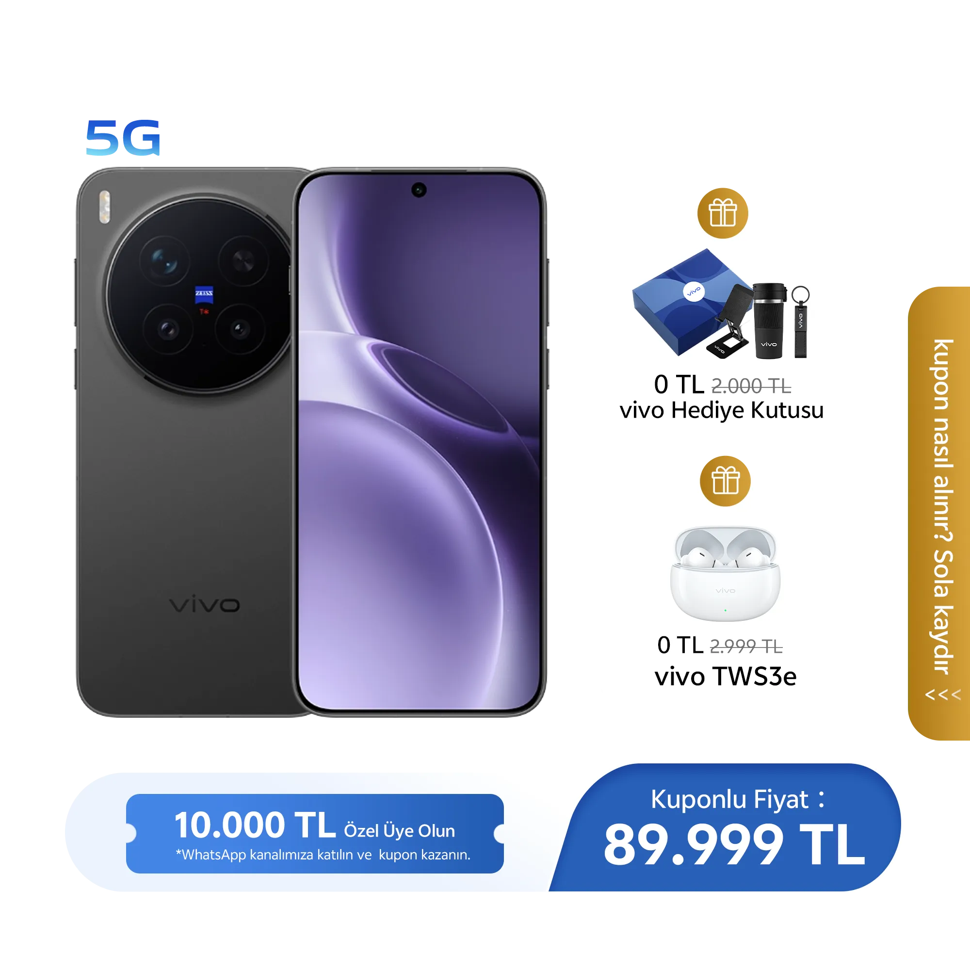 vivo X300 Pro 5G Gizemli Siyah 16GB + 512GB_1