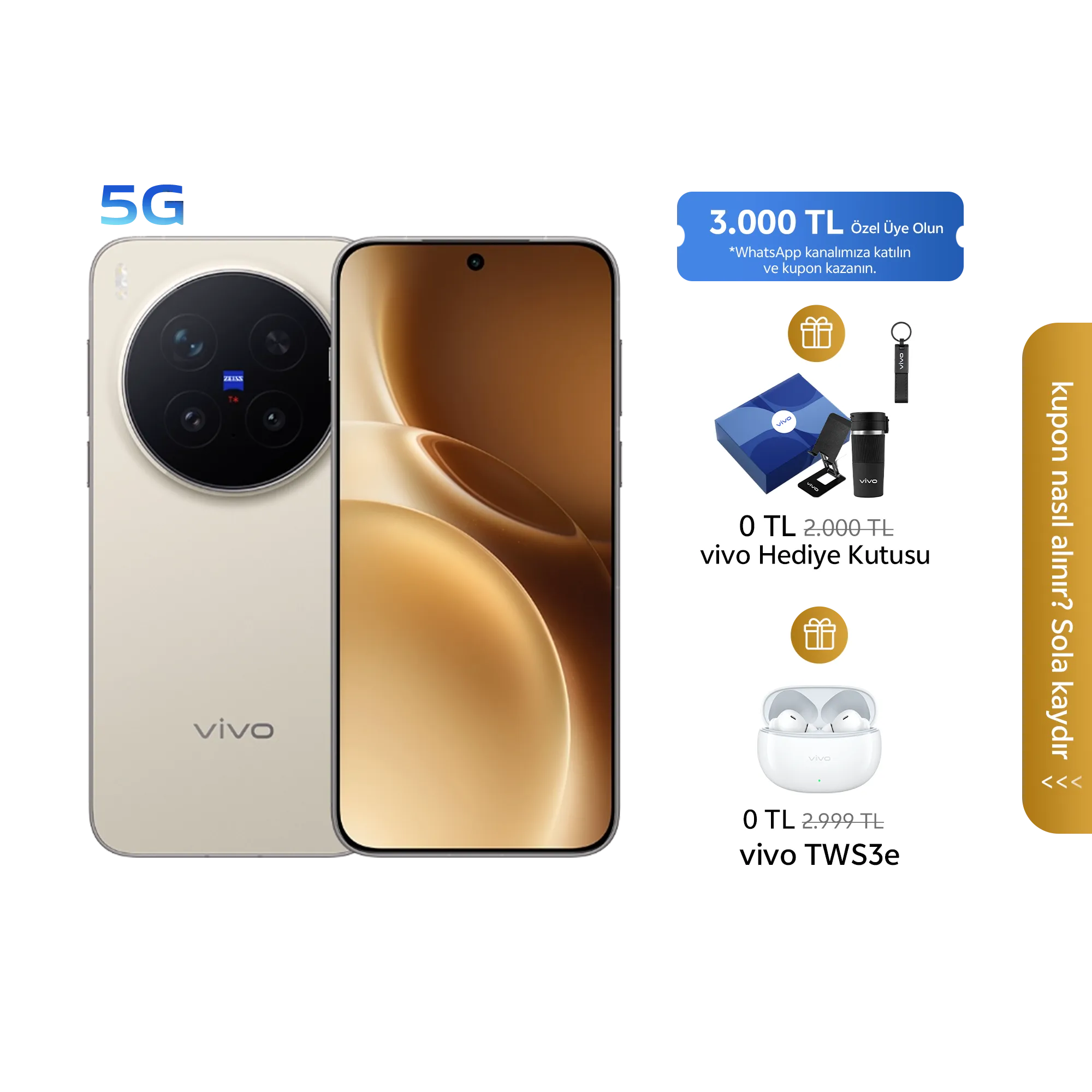 vivo X300 Pro 5G Kum Kahverengi 16GB + 512GB_1